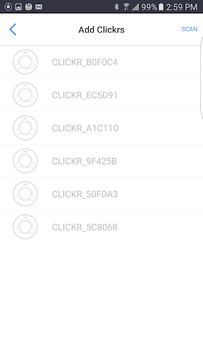 Clickr App Screen 2