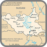 South Sudan Map icon