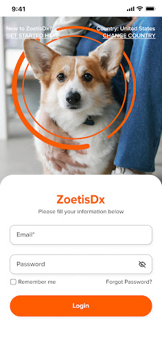 Android application ZoetisDx screenshort