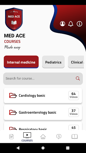 Android application MED ACE screenshort