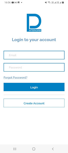 Android application DL Interiors Project Progress screenshort