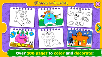 Game screenshot Fantasy Coloring Book & Games apk download