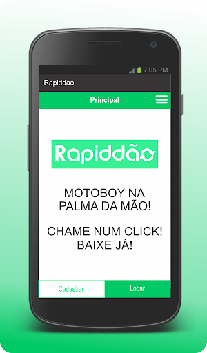 Android application Rapiddão - Entregas screenshort