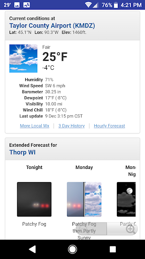 Weather Viewer (Unofficial) Screen 2