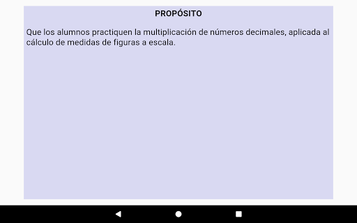 Escalas y números decimales Primero Secundaria