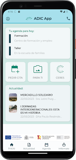 Android application ADIC-APPCERES screenshort