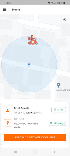 Android application FastFoods Driver App screenshort
