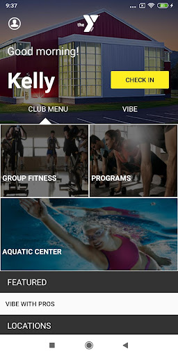 Android application Keene Family YMCA screenshort