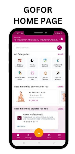 Android application GoFor screenshort