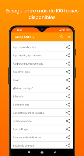 Android application Frases de aquí no hay quien vi screenshort