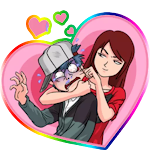 Cover Image of Télécharger Wastickers Love Story stickers  APK