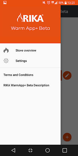 Android application RIKA WarmApp GSM screenshort