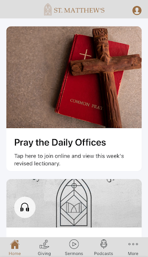 Android application St. Matthew's Church screenshort