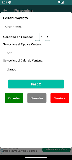 Ventanapp Screen 2