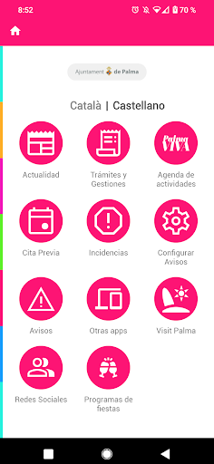 Android application PalmaApp screenshort