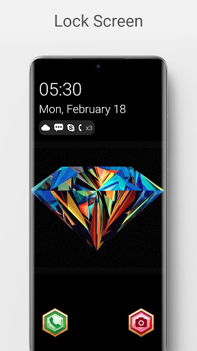 Android application Diamond Lock Screen screenshort