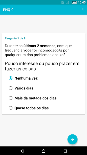 Visualização do aplicativo