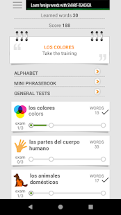 Learn Spanish words with Smart-Teacher 1.6.4 APK + Mod (Unlimited money) for Android