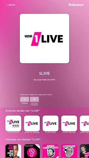Radioplayer Screen 2