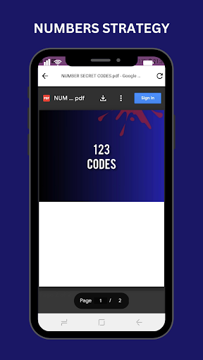 NUMBERS STRATEGY PLUS Screen 2