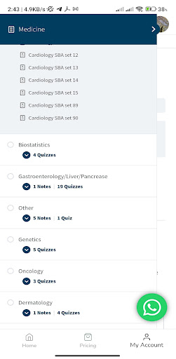 Android application MCQ MED - ERPM and MBBS qbank screenshort