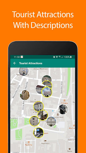 Android application Zagreb Offline Map and Travel screenshort