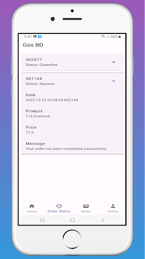 Gos BD: FF TOPUP Screen 2