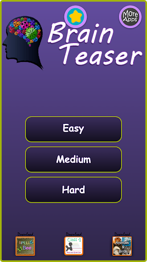 Android application Brain Teaser screenshort