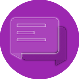 EvolveSMS Transparent Purple icon