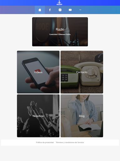 Android application JBLESSED RADIO TV screenshort