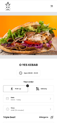 Android application O Yes Kebab screenshort