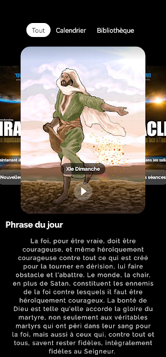 Aperçu de l'application