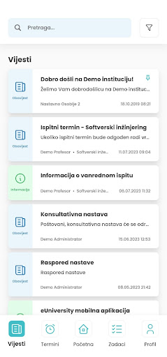 eUniversity Screen 2