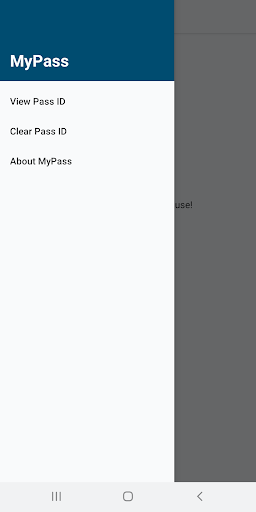 MyPass Mobile Credentials Screen 2