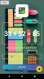 Calculator of addition