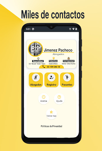 Android application Encuentra Abogado - Directorio screenshort