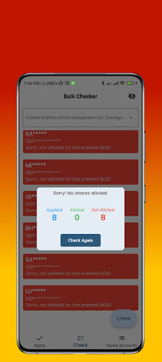 Android application Bulk IPO Apply & Checker Nepse screenshort