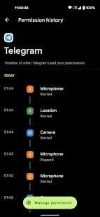 Privacy Dashboard Screenshot