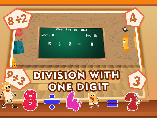 Android application Learn Division Facts Kids Game screenshort