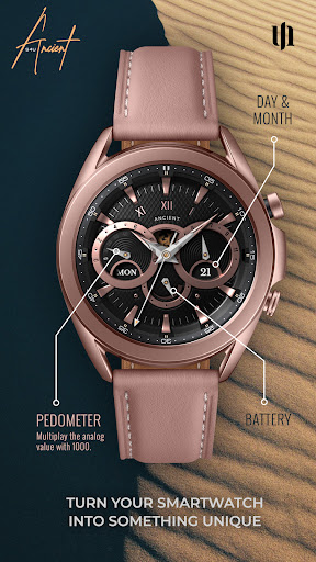 S4U Ancient Gold Watch Face screenshot 1