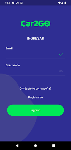 Android application Car2Go - Propietario screenshort