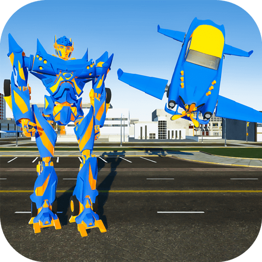 Flying Limo Police Robot Car logo