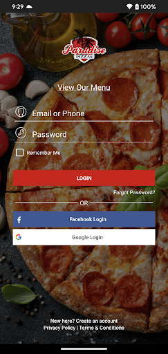 Paradise Pizzas Screen 2
