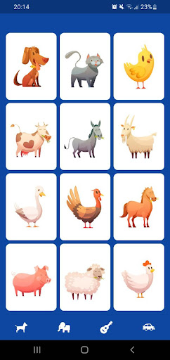 Android application الحيوانات & صوت screenshort