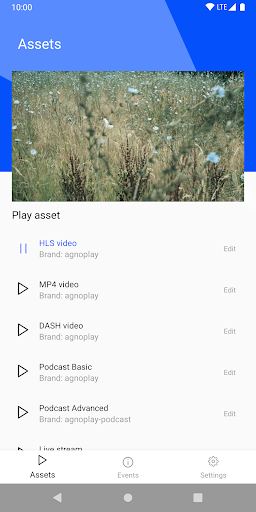 Android application Agnoplay screenshort