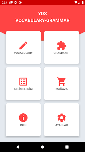 YDS Vocabulary-Grammar