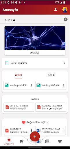 Android application Gülhane Tıp Noties screenshort