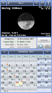 Sun & Moon Calendar Screenshot