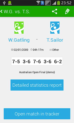 Tennis Math: score keeper and statistics tracker 3.2.2 screenshots 2