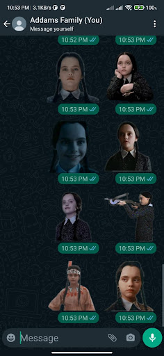 Addams Family Stickers - 2023 Screen 2